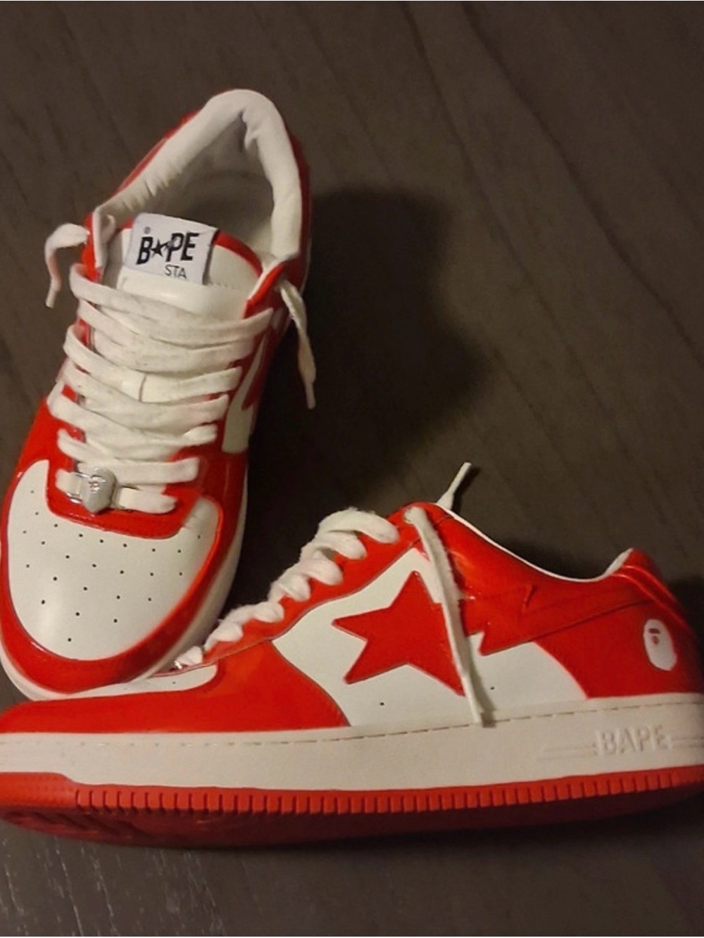 red BAPEsta shoes